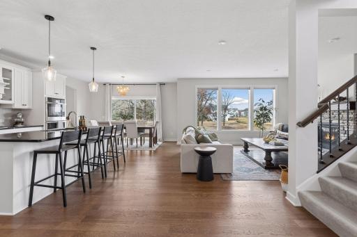 Copious natural light makes the house bright