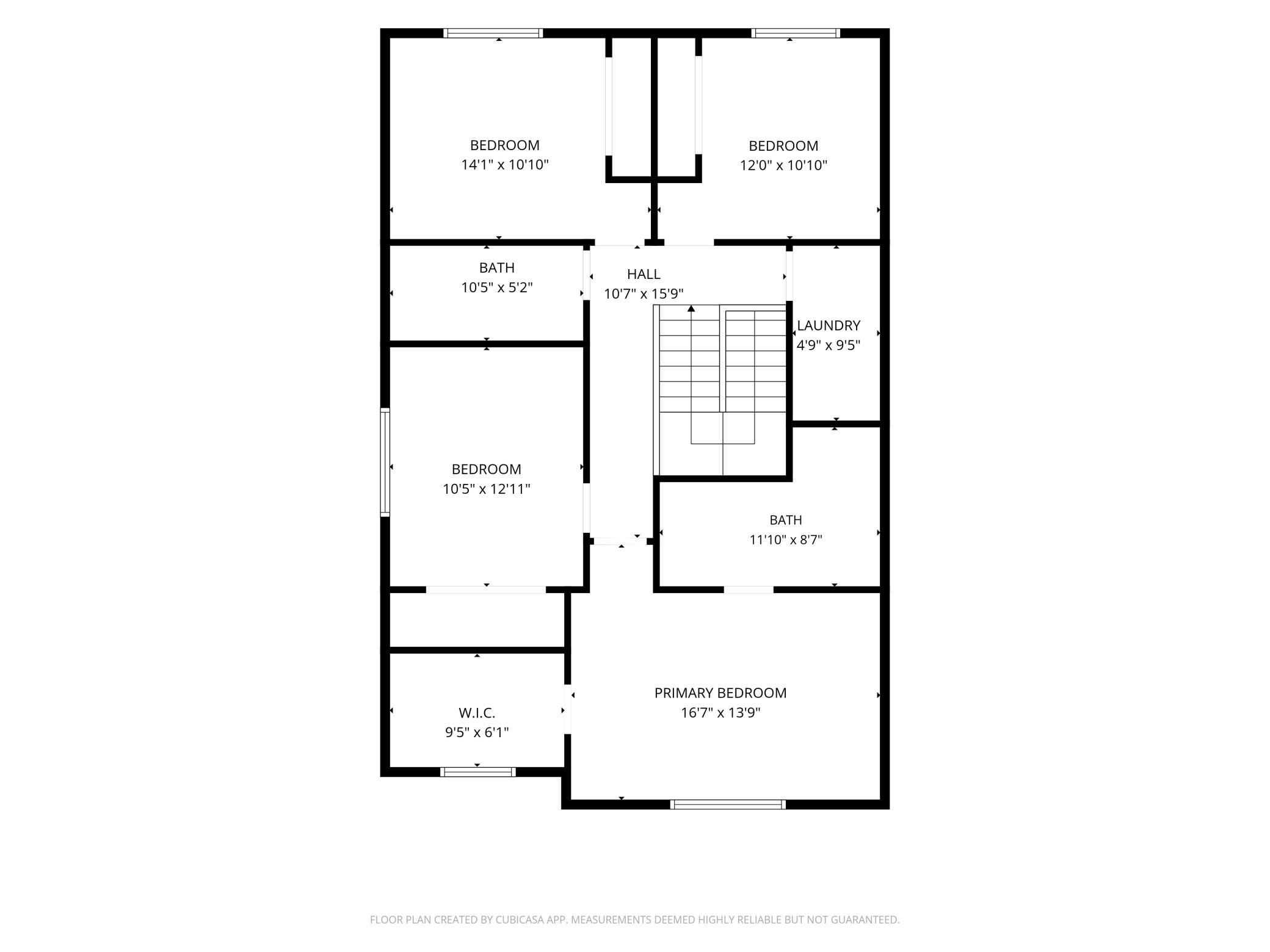 Second Level Floor Plan