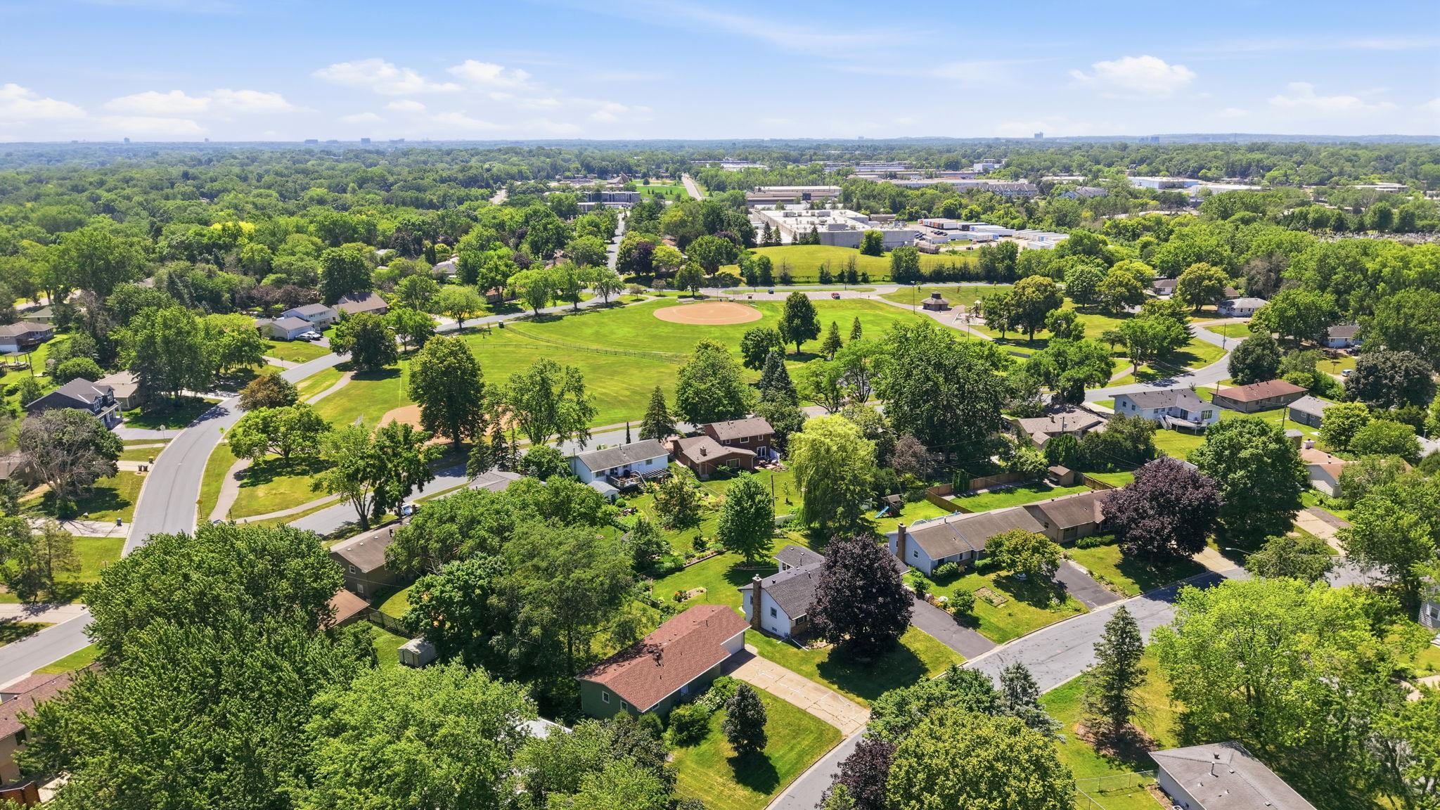 Close to parks and retail