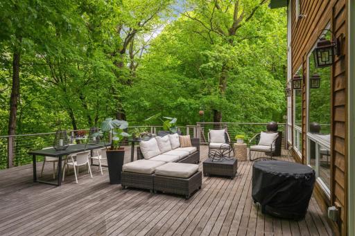 Plenty of room to comfortably lounge and dine al fresco.