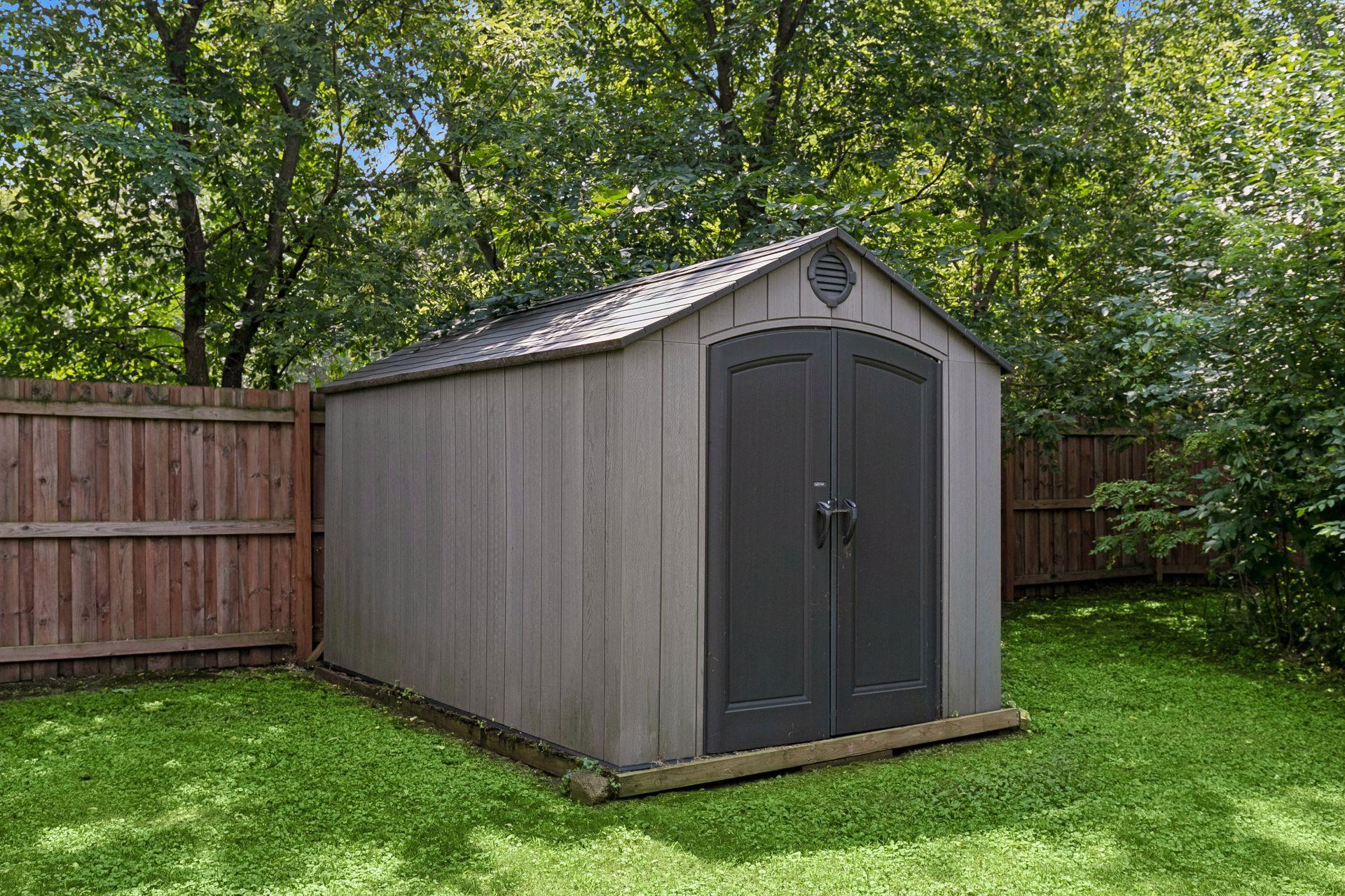 Storage shed.