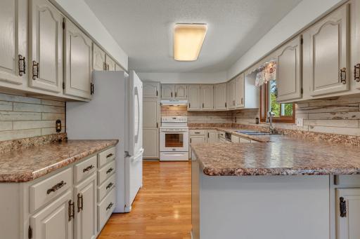 Functional kitchen with plenty of counter space.
