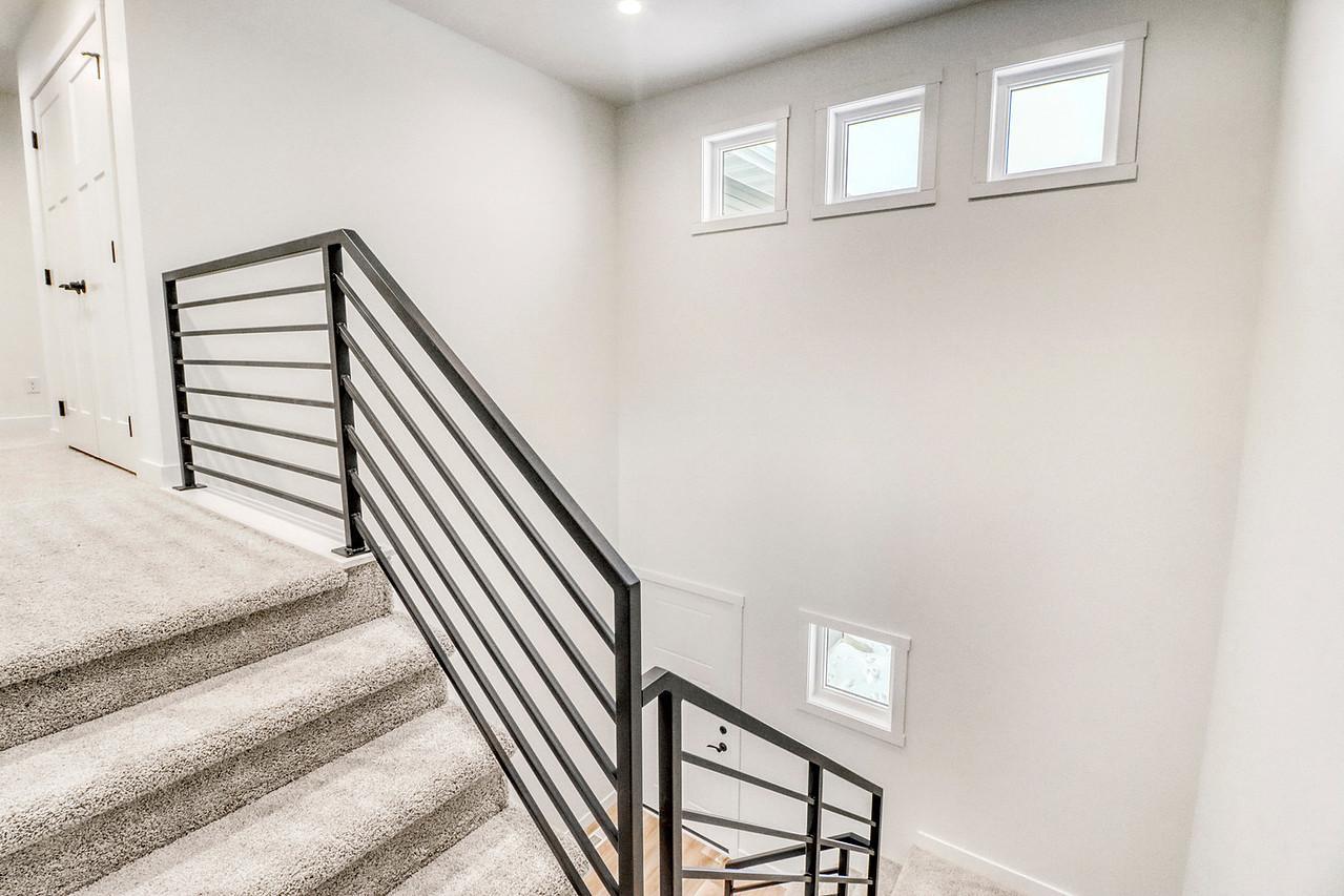 View from top of stairs