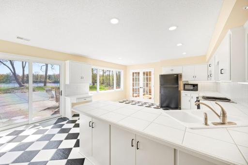 Fully equipped poolside lower level kitchen!