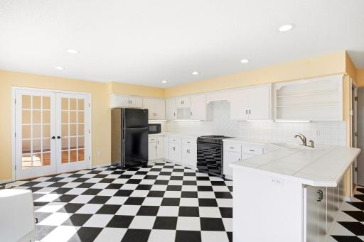 Lower level kitchen- appliances included.