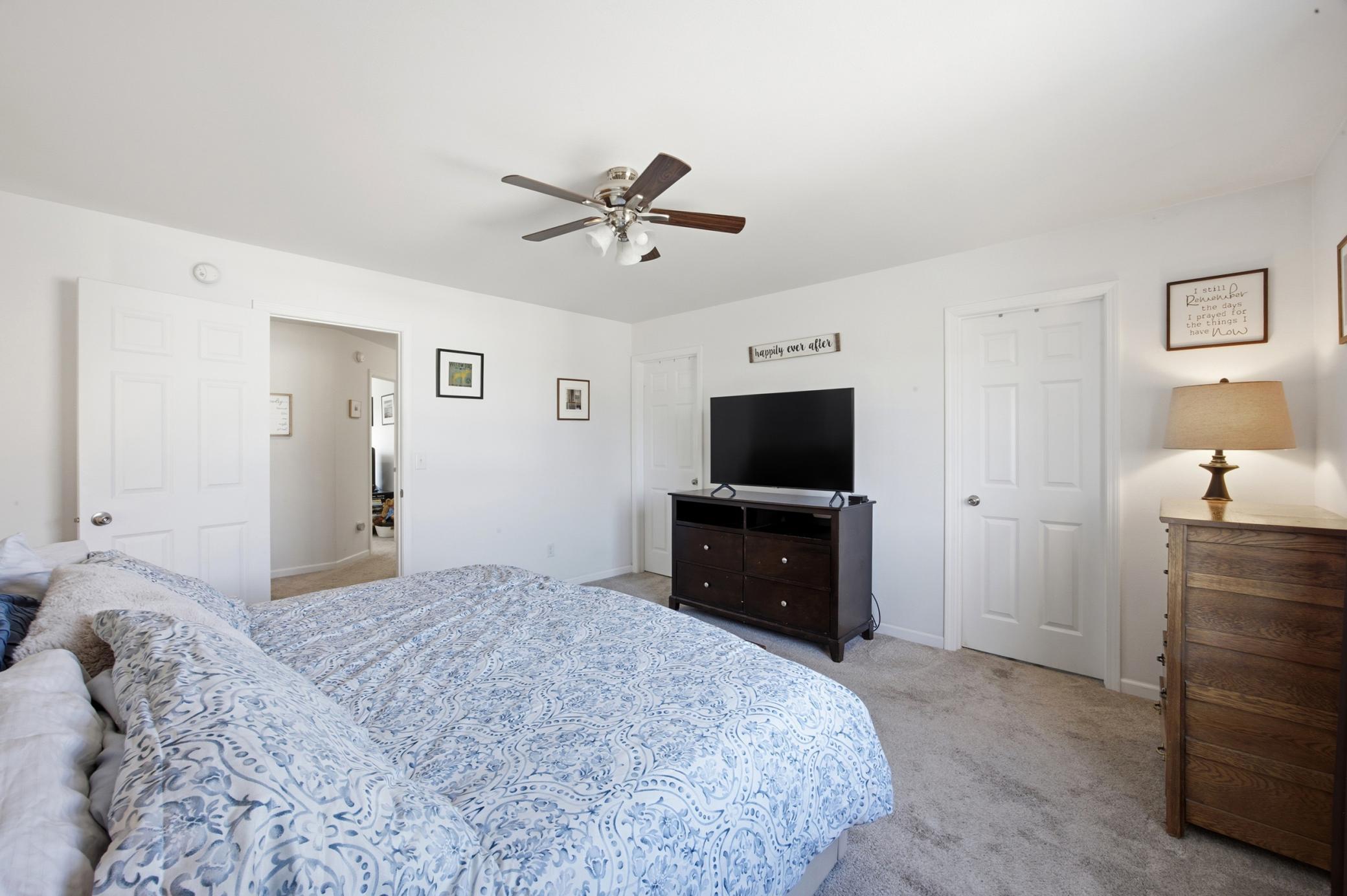 Primary Bedroom with walk in closet and private bath