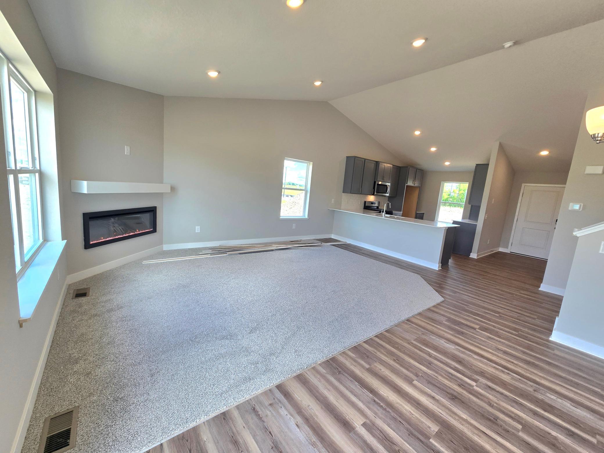 The Bryant II Main Floor at Highlands at Eagle View in Elko New Market. Photo is of actual home. Options and colors may vary. Ask Sales Agent for details.