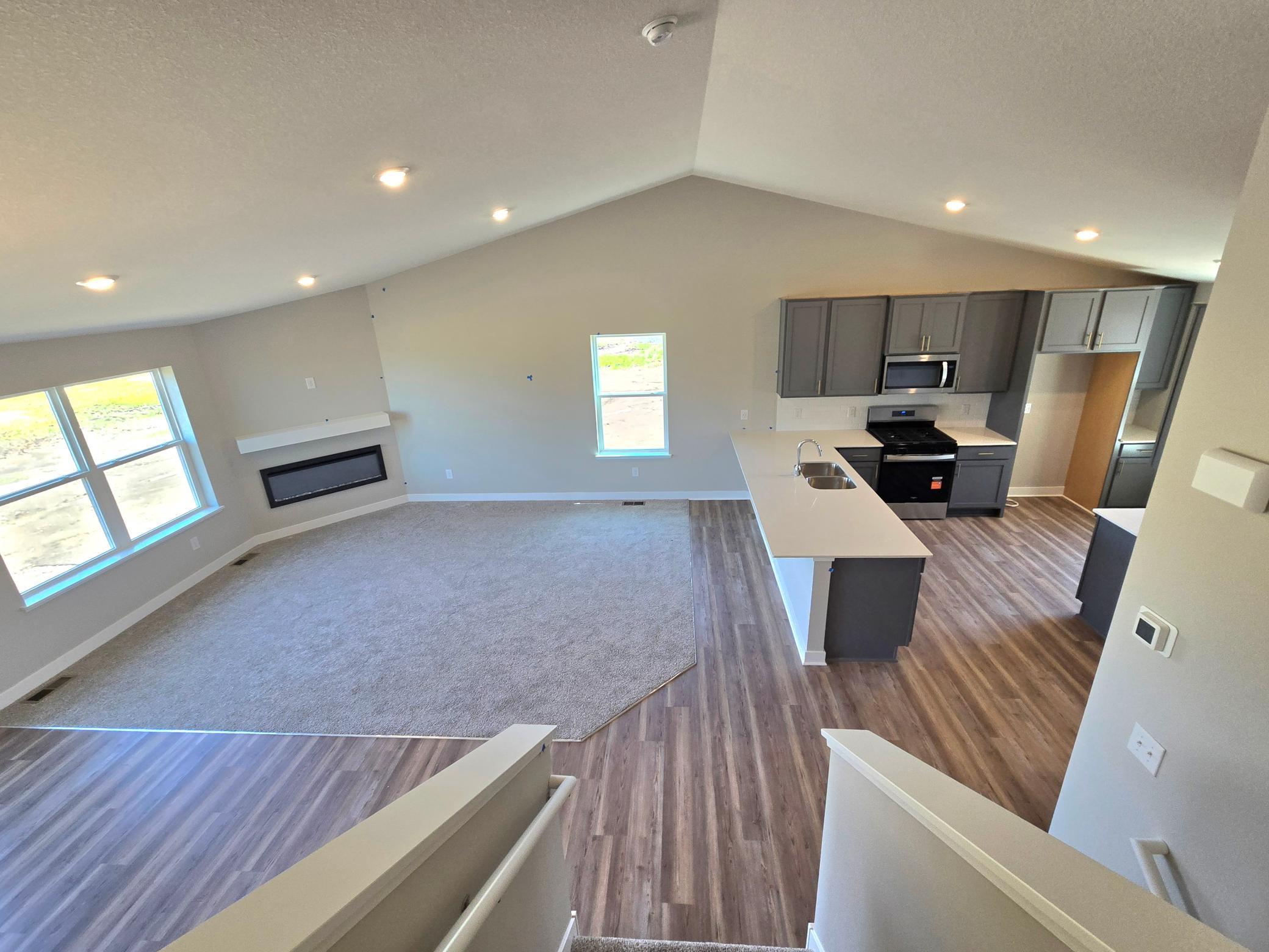 The Bryant II Main Floor at Highlands at Eagle View in Elko New Market. Photo is of actual home. Options and colors may vary. Ask Sales Agent for details.