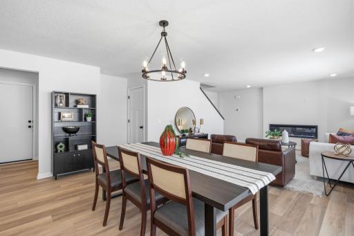 Inviting dining area