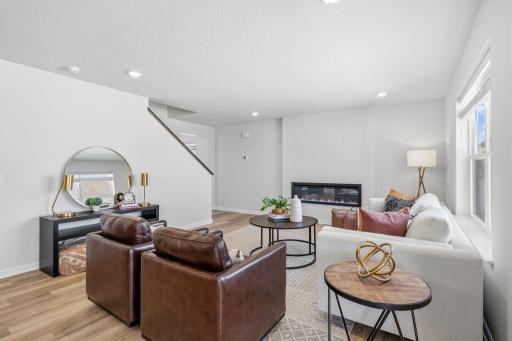 Cozy up to the fireplace