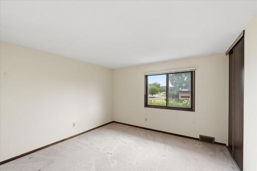 Upstairs bedroom facing the front of the unit.