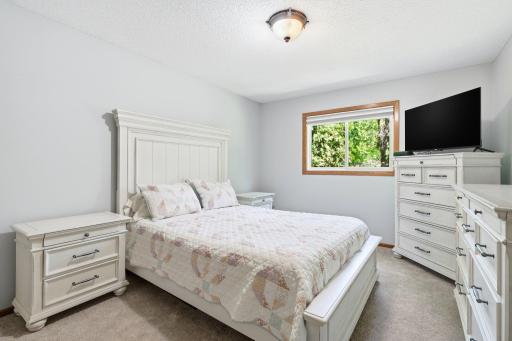 The primary bedroom is on the upper level. Brand new carpet on the entire upper level of the home.