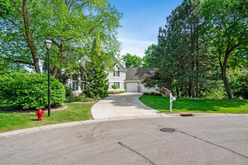 New concrete drive is appealing and welcoming