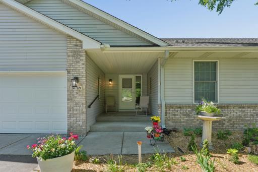 Summer Photo of Front Entrance Porch