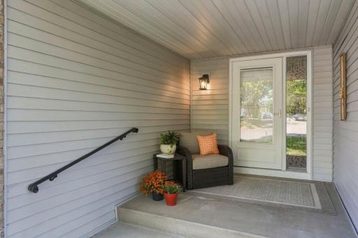 Fall Photo of Front Entrance Porch