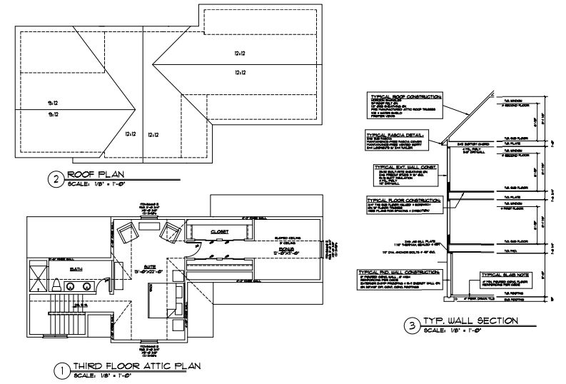 Third Floor Attic - Plan