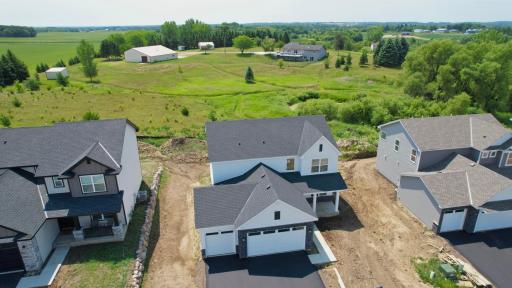 (Photo is of the actual home in progress.)
