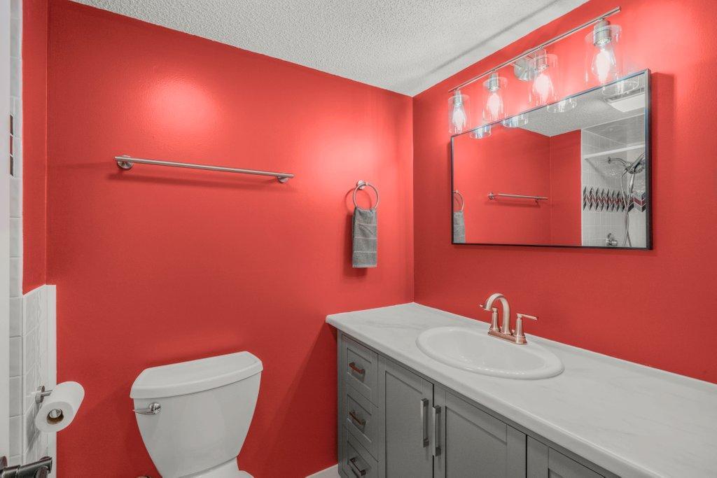 Lower Level Bath with Tiled shower