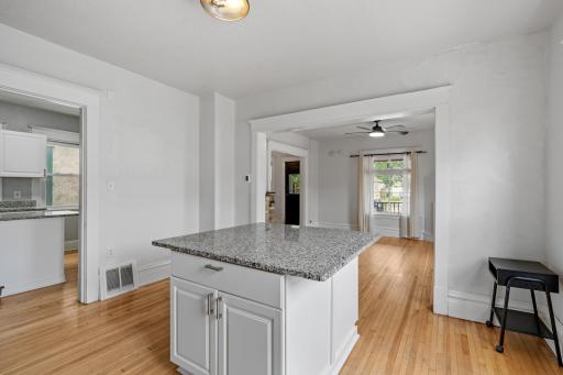 View from dining to living room
