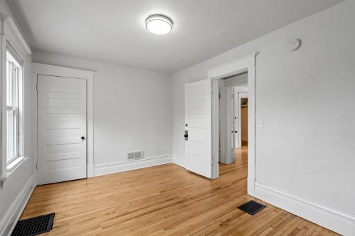primary bed with second closet