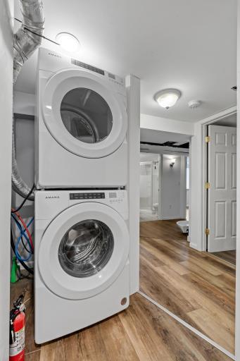 lower level stacked laundry