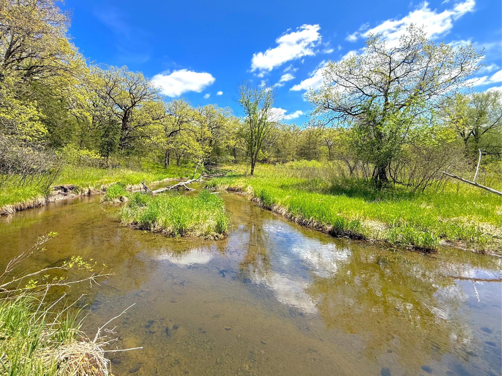 Set along the tranquil shoreline of Plum Creek, this scenic 10-acre wooded parcel offers the natural beauty.
