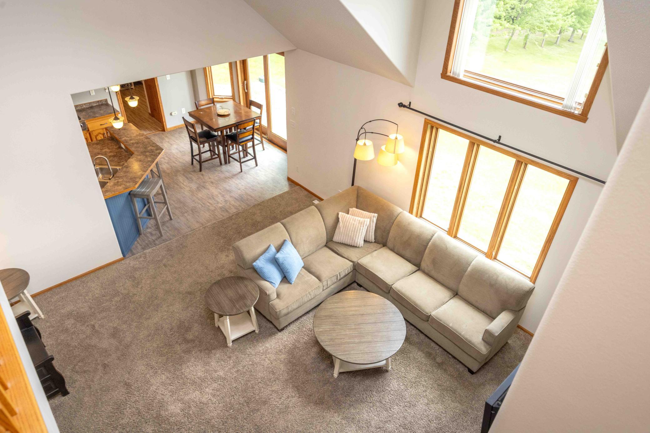 Upstairs over catwalk