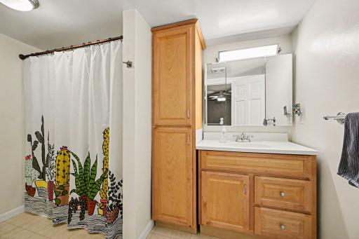 A full bath upstairs, so nobody's fighting over the sink before school