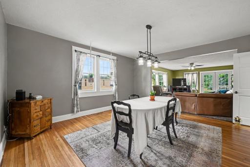 A real, separate dining room, 16.5' x 16', for the nights that call for more than the kitchen island