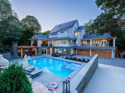 Rendering of a Santanni Custom Home - Pool area