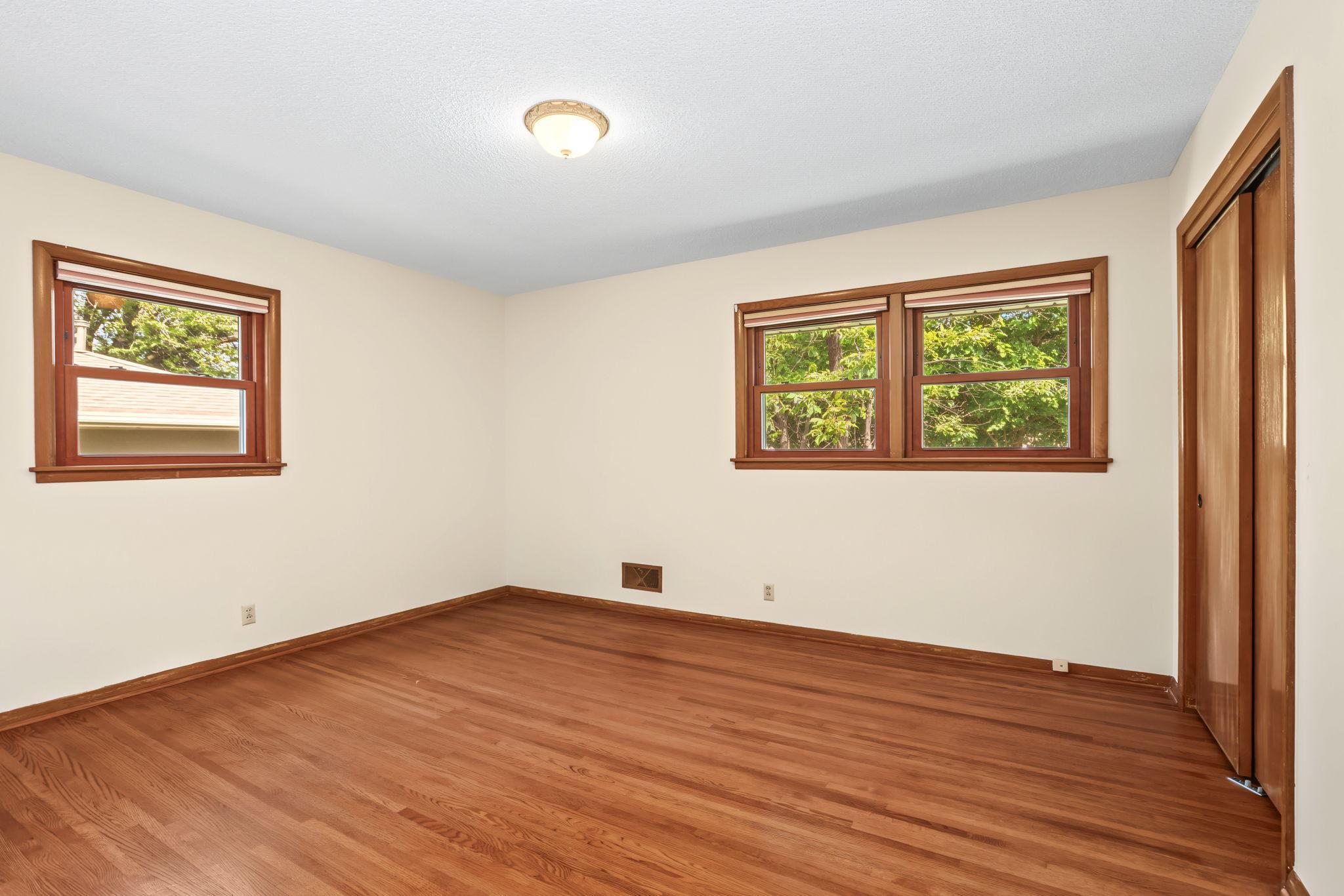 All three bedrooms on main level are generous in size and have new windows.