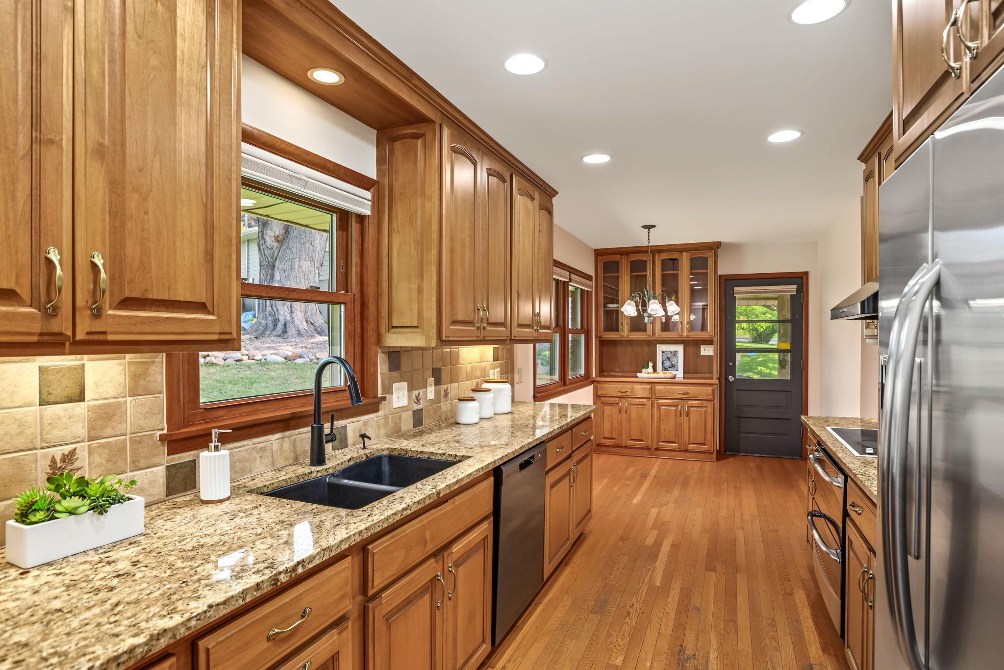 Kitchen has room for an eat-in table, or perhaps an island?