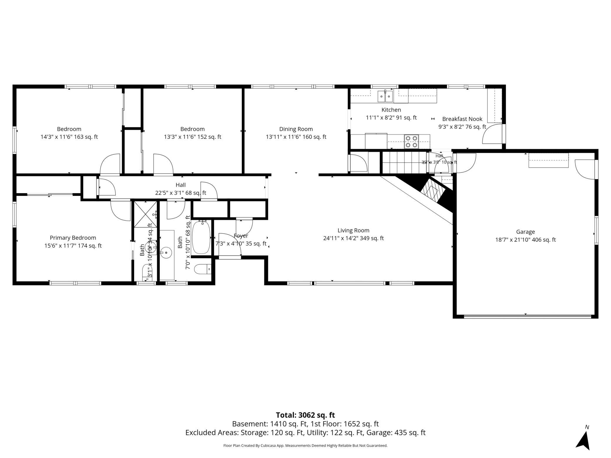 Main level floorplan.