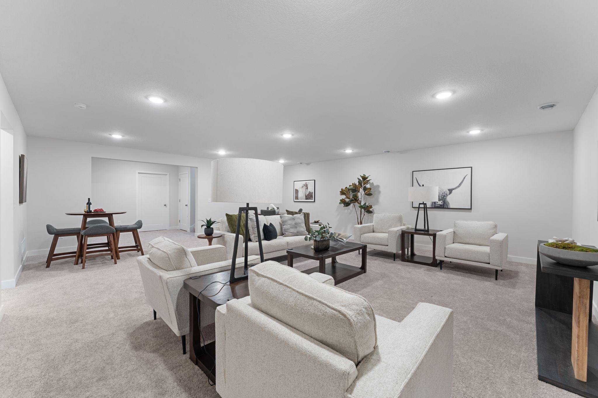 Lower Level Family Room (Example of a previous home)