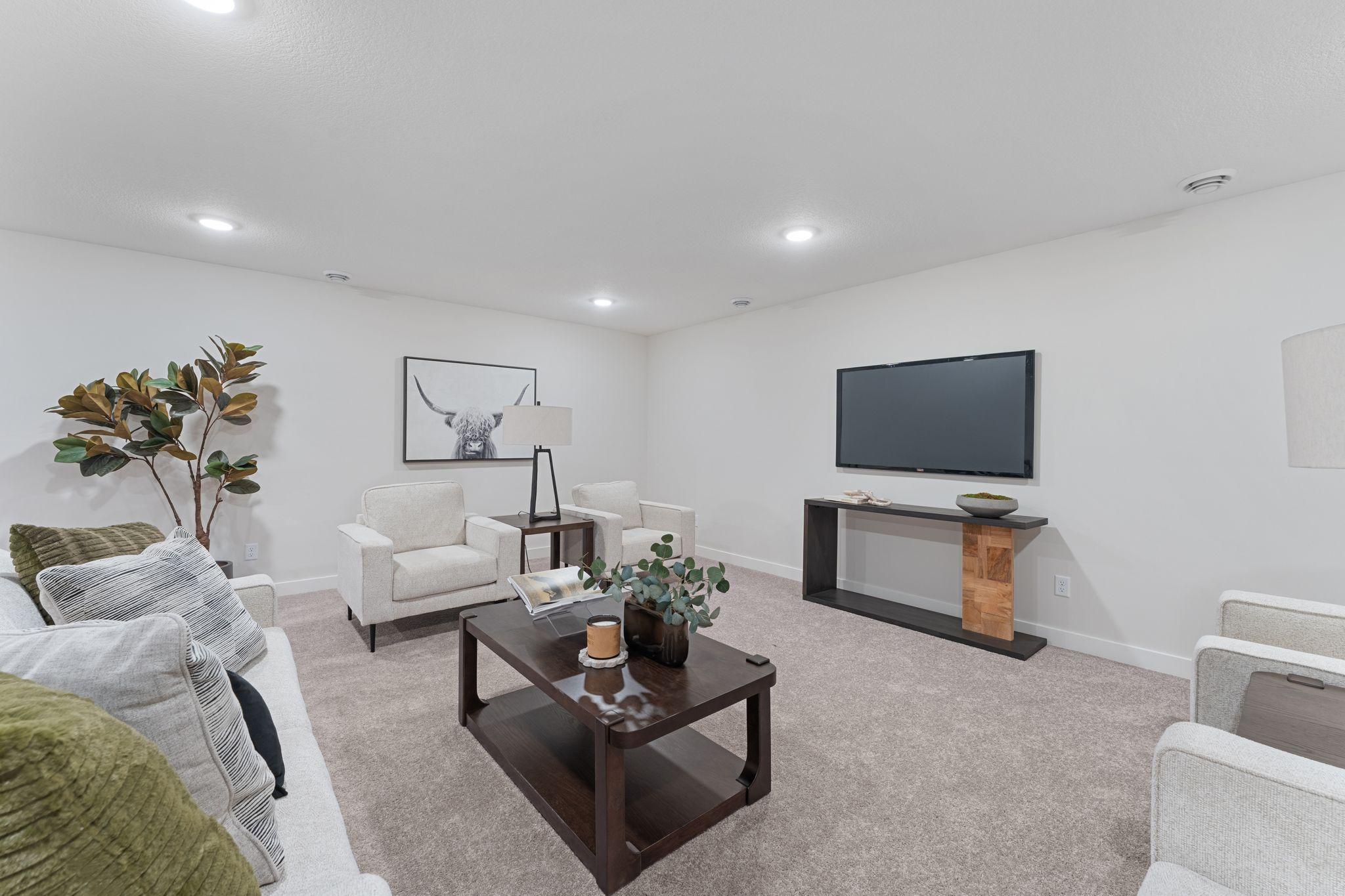 Lower Level Family Room (Example of a previous home)