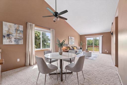 Gorgeous Open Main Level with vaulted ceilings and lots of natural light!