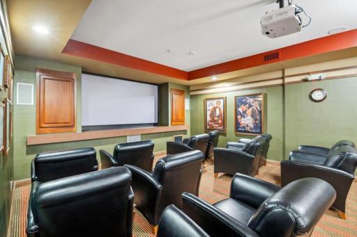 Small Movie Theater Area. Just bring your popcorn!