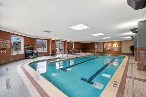 Pool and Hot Tub. The water is a warm but refreshing temperature.