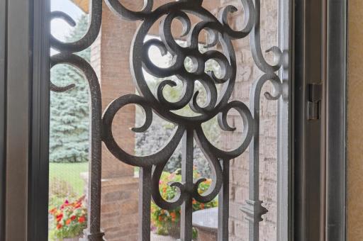 AMAZING custom made double iron front door
