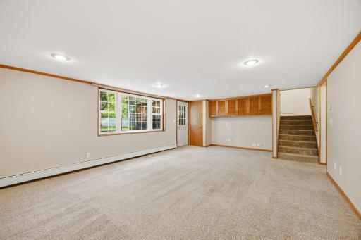 Family room with walkout to back yard for convenience.