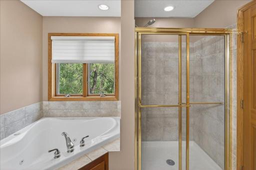 primary suite, jetted tub and walk in shower