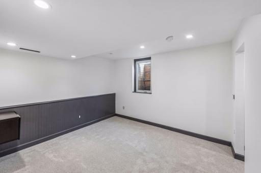 Fourth bedroom located in the lower-level.