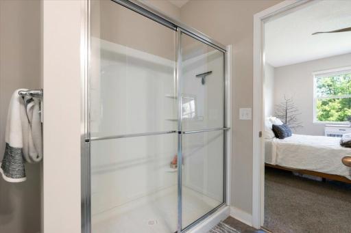 Primary walk-in shower