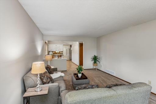 Living Room and bedroom have brand new carpet and paint