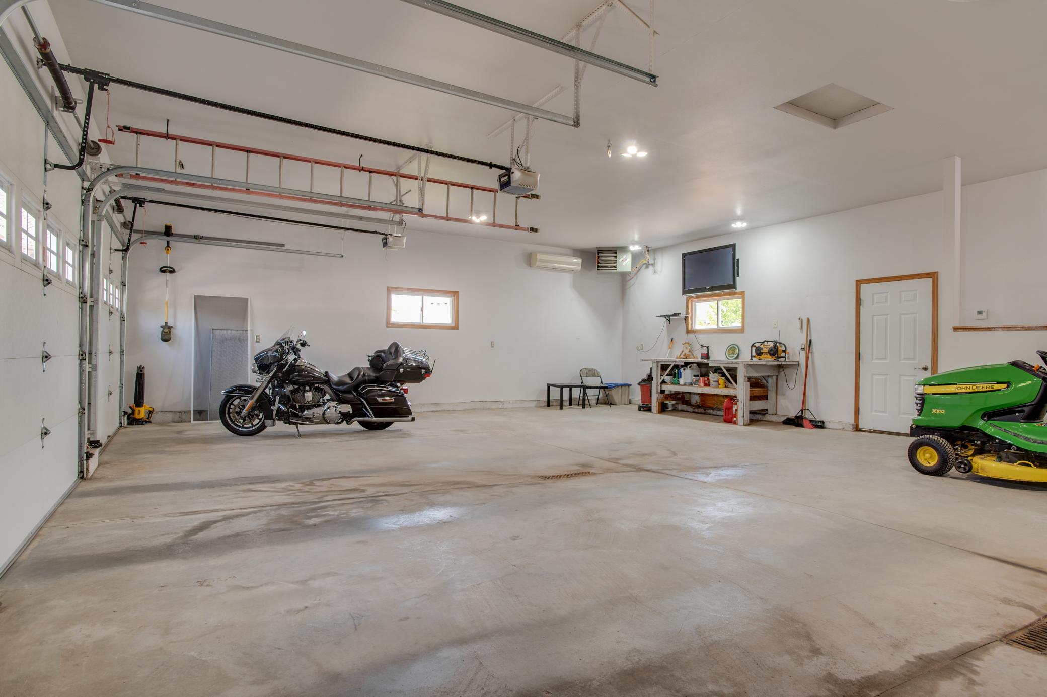 30 x 36 finished, heated AND cooled garage