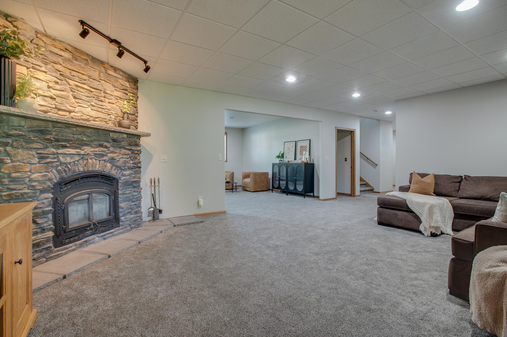 Substantial family room, entertaining space