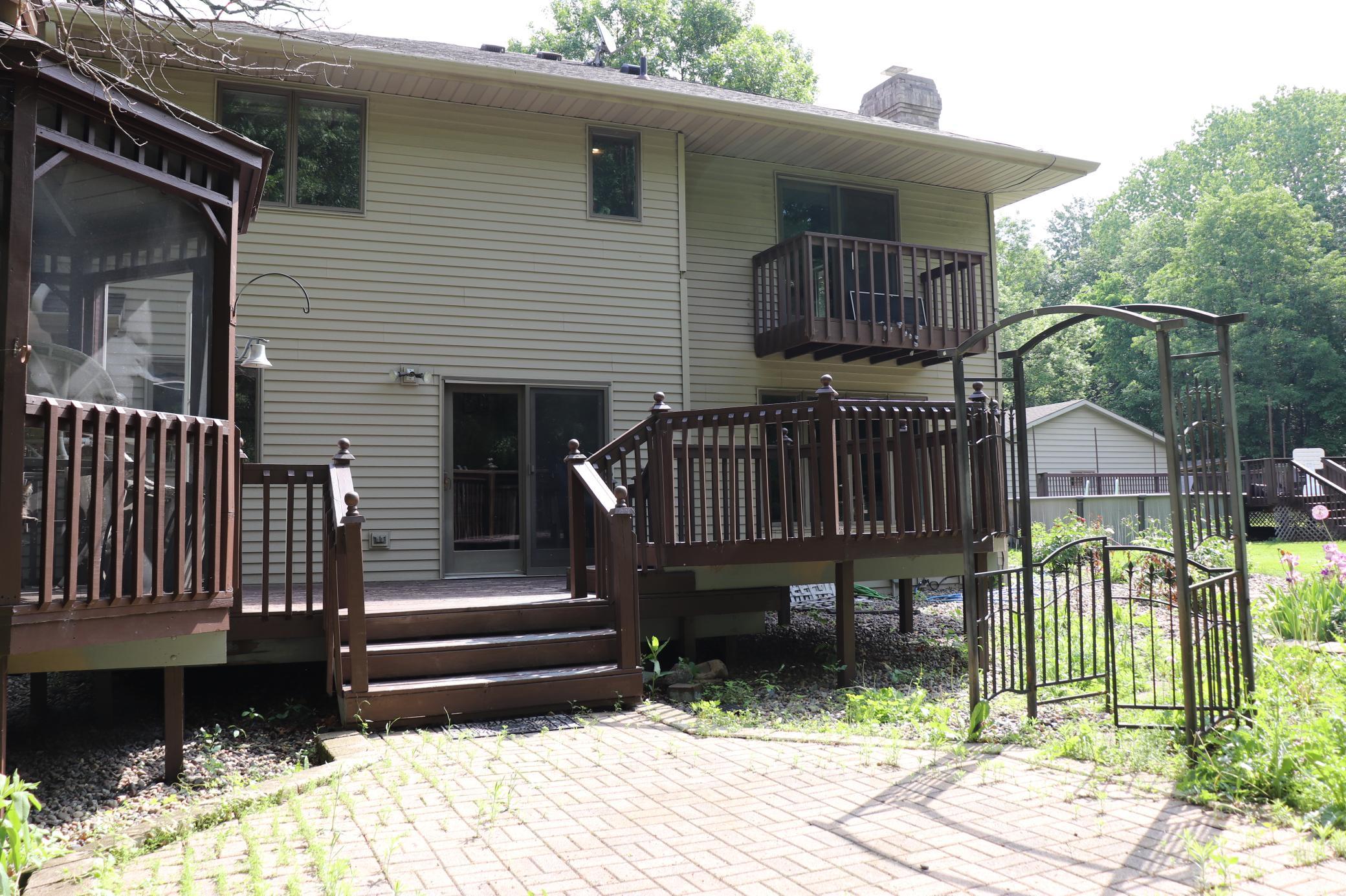 Back yard deck.