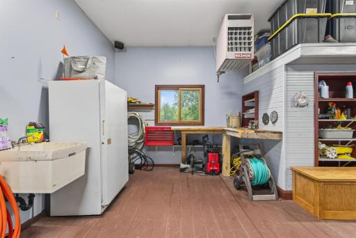 Rare bonus storage space in the garage provides room for everything from seasonal décor to outdoor gear and hobby equipment.