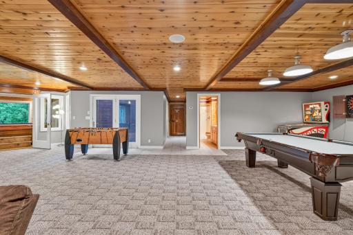 An expansive lower level offers incredible flexibility for entertaining, recreation, guests, hobbies, and everyday living.