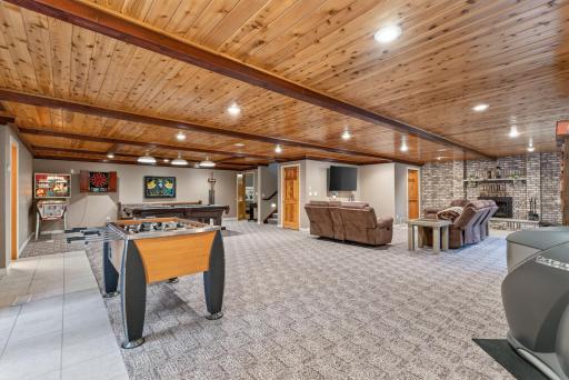 Room to gather, room to relax, and room to grow—this lower level has it all.